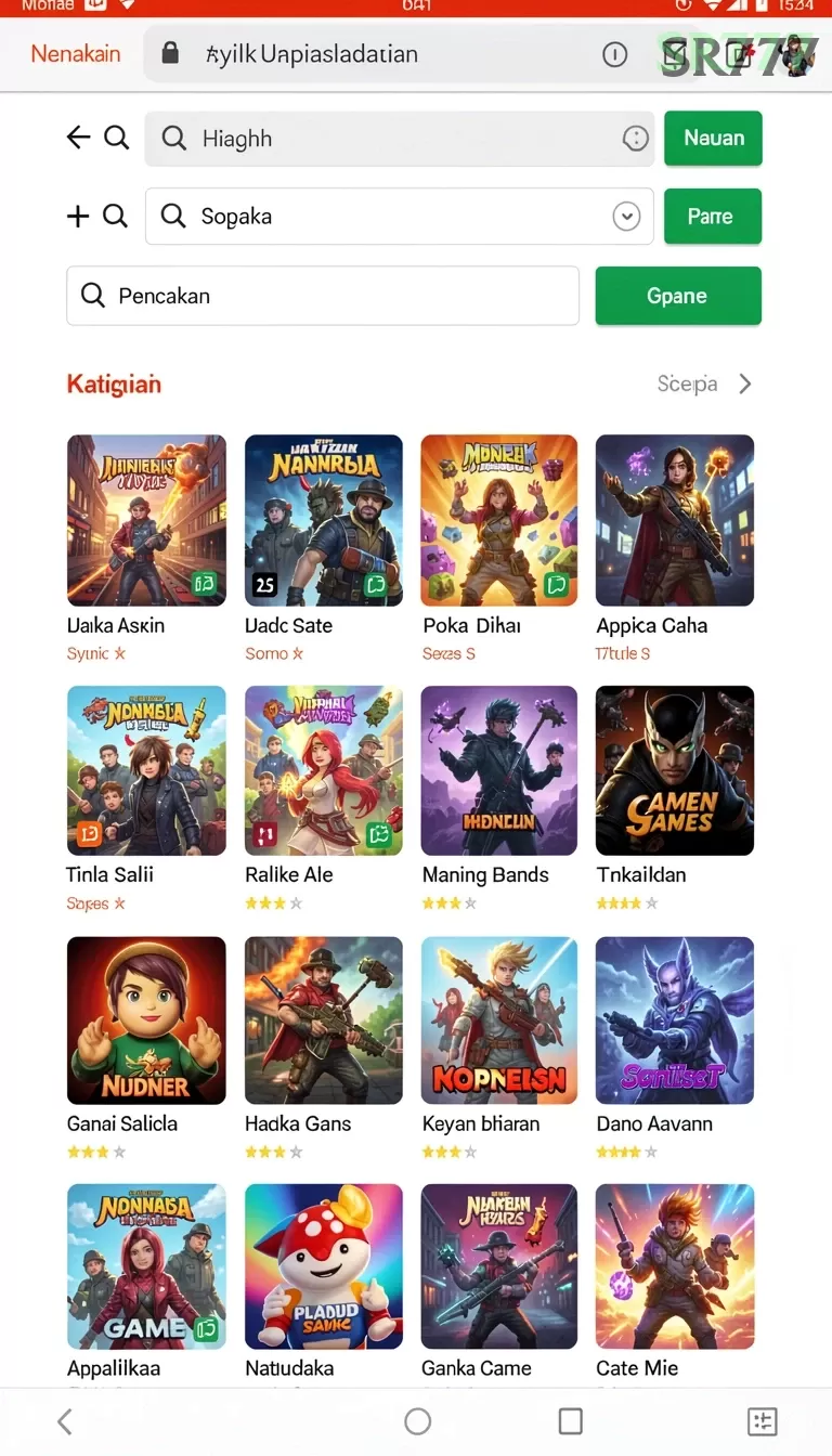 Cuplikan layar DHX4D — menu navigasi